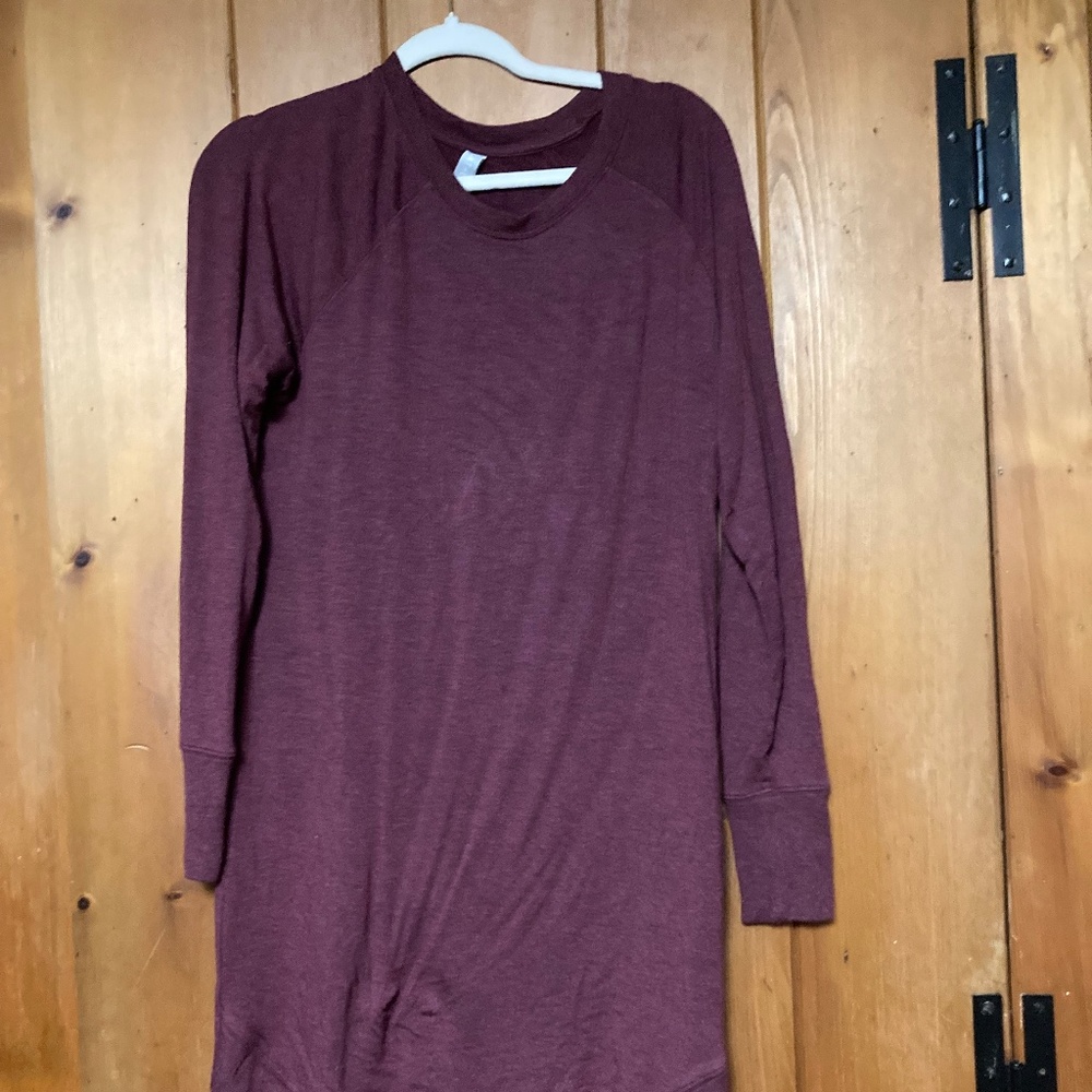 Athleta Burgundy Tunic/Dress, Medium